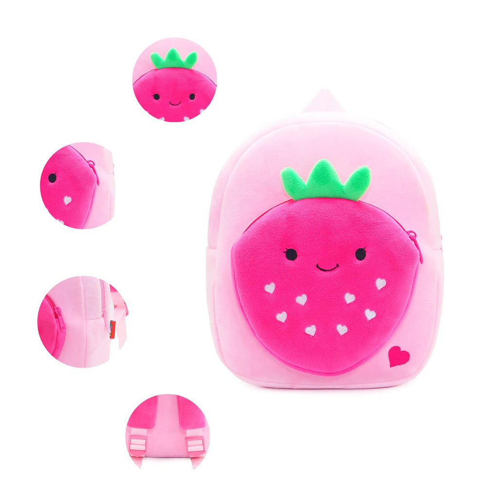 NICE CHOICE Cute Toddler Backpack Toddler Bag Plush Animal Cartoon Mini Travel Bag for Baby Girl Boy 2-6 Years(BB Unicorn)