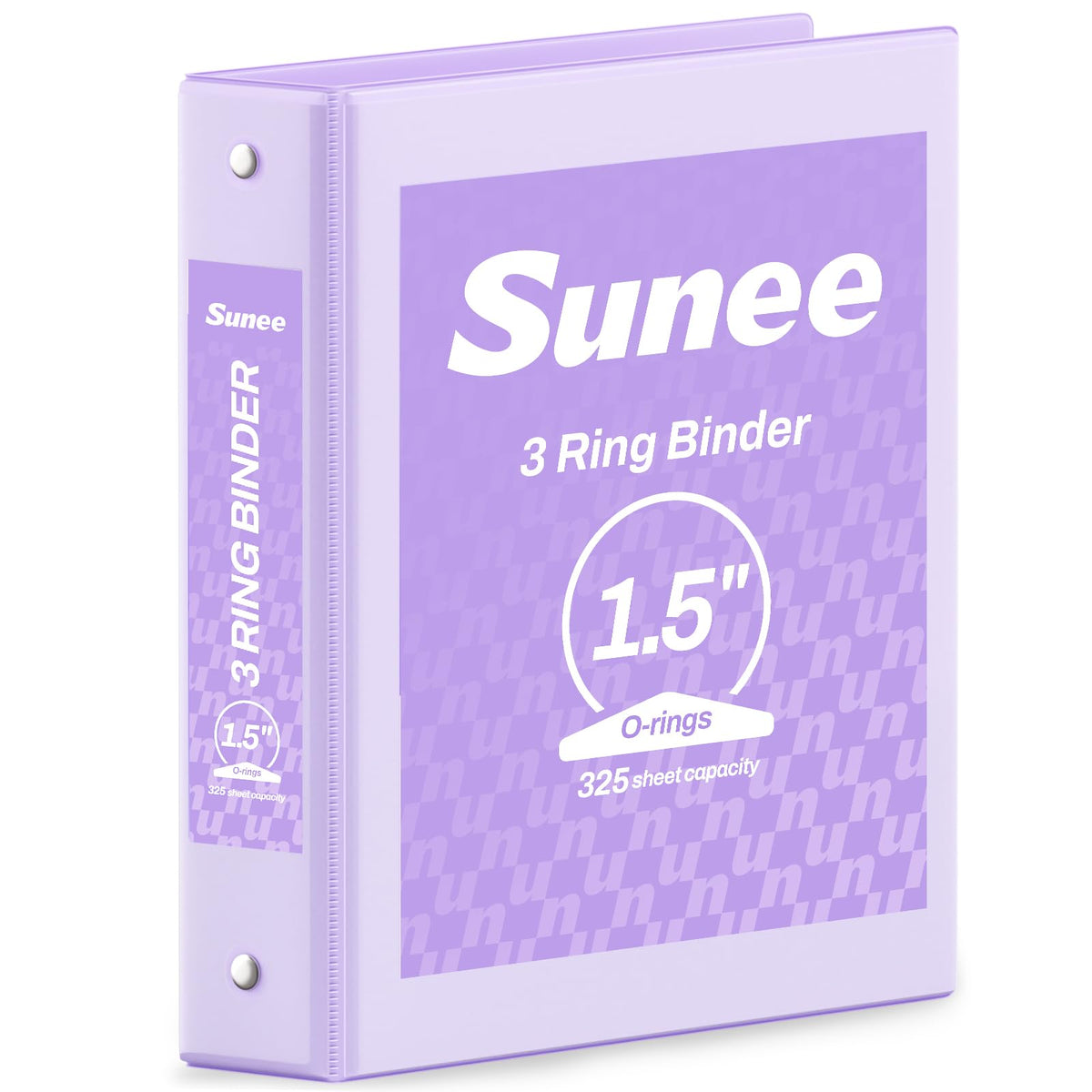 SUNEE 3 Ring Binder 1/2 Inch 1 Pack, Clear View Binder Three Ring PVC-Free (Fit 8.5x11 Inches) for School or Office Supplies, Black