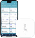 Aqara Zigbee Temperature and Humidity Sensor, Wireless Thermometer Hygrometer for Home Automation, Remote Monitoring, Requires Aqara Hub (not 3rd-Party), Compatible with Apple HomeKit, Alexa, IFTTT