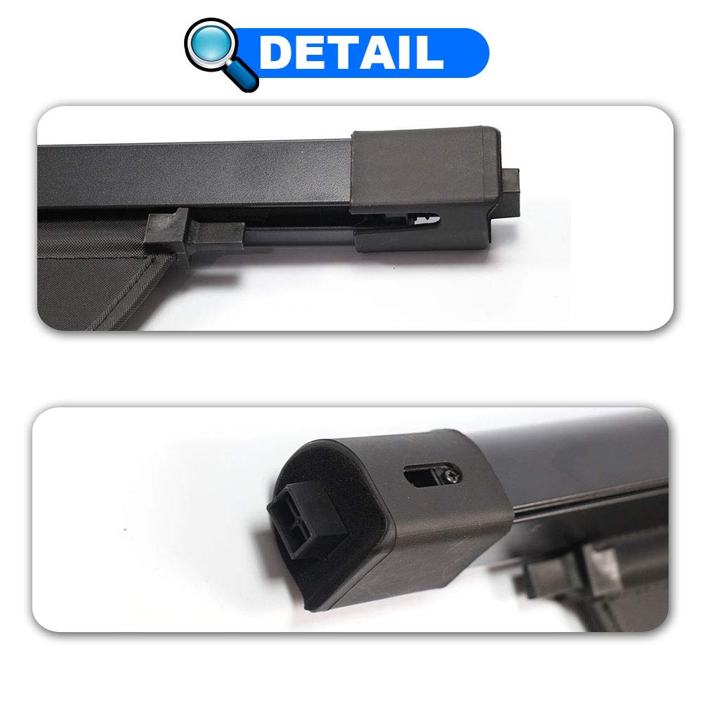 Cargo Cover for Jeep Grand Cherokee (2 Row; WL) 4XE Accessories 2022-2025 2026 Rear Black Trunk Shade Luggage Security Cover