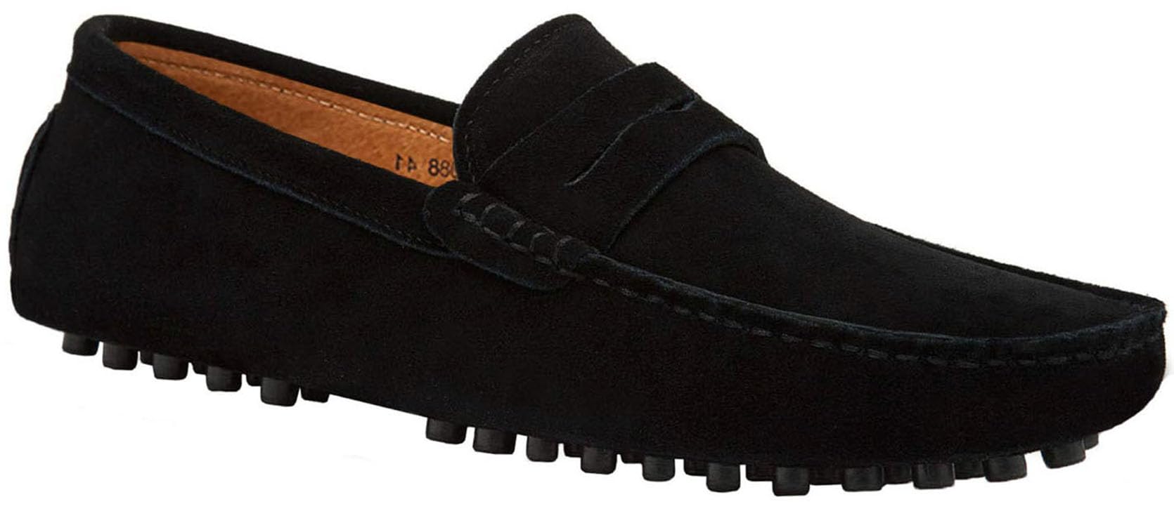 JIONS Mens Driving Penny Loafers Suede Moccasins Slip On Casual Dress Boat Shoes