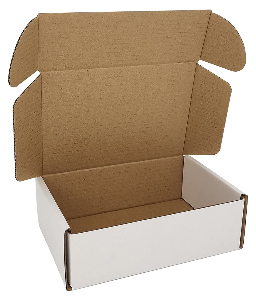4x4x1'' Small Shipping Boxes 25 Pack, Corrugated Cardboard Mailers for Business, Black (CM441B25)