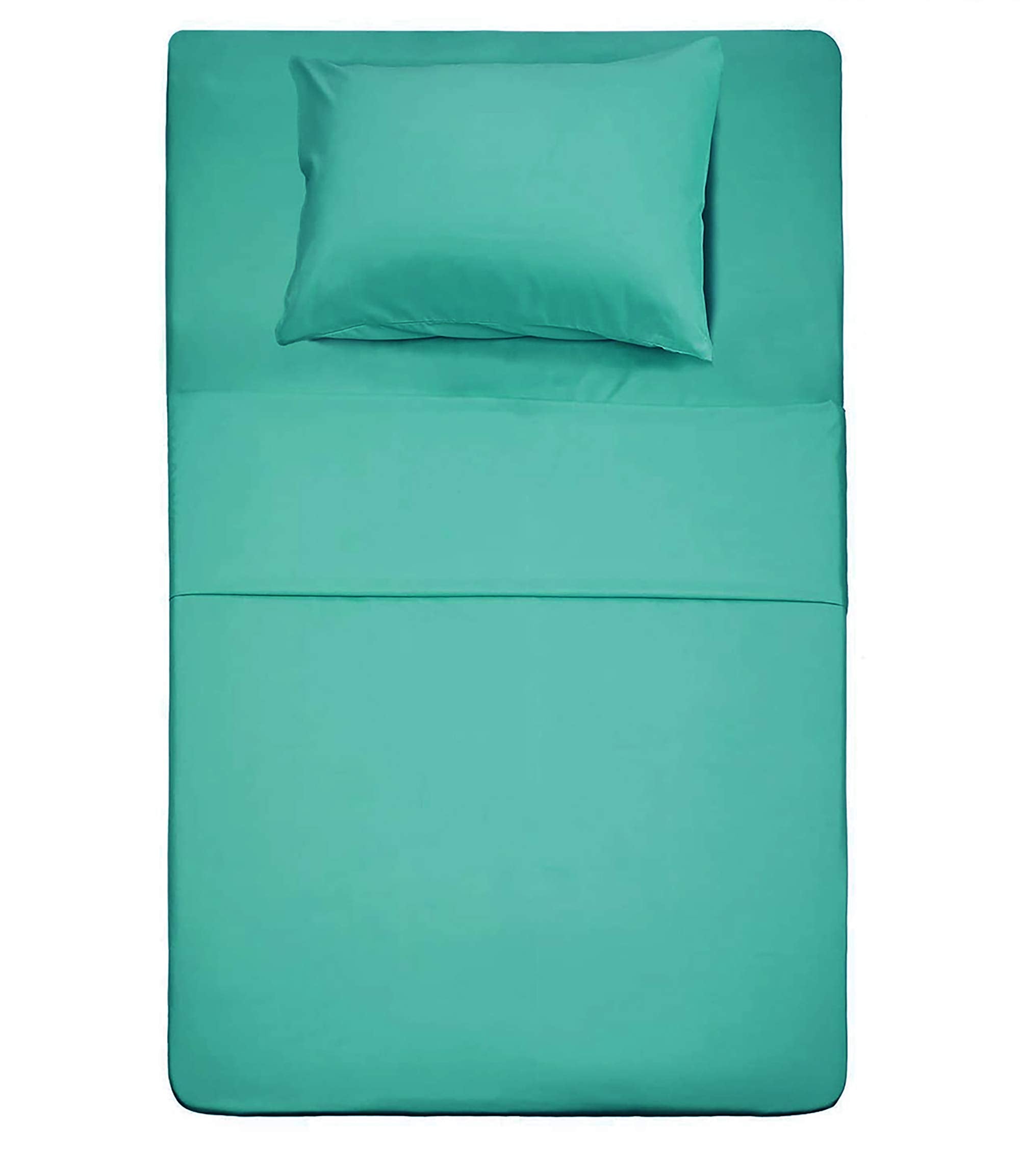 Best Season Bed Sheet Set - 1 Flat Sheet,1 Fitted Sheet and 1 Pillow Cases, Extra Soft Luxury Bedding Set,Deep Pockets,Wrinkle,Fade Resistant - Hypoallergenic- 3 Piece (Twin,Baby Blue)