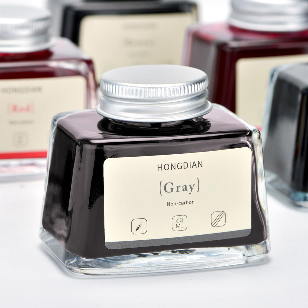 Asvine Hongdian Fountain Pen Bottled Ink Black, 60ml Fountain Pen Bottled Ink, Non Carbon