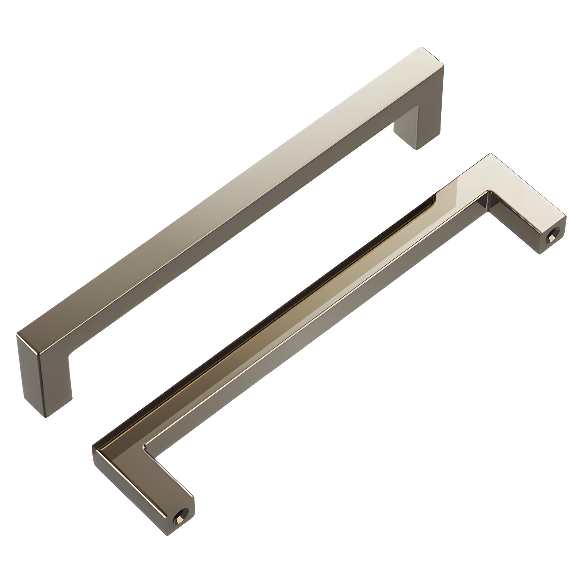 Hickory Hardware Solid Core Kitchen Cabinet Pulls, Luxury Cabinet Handles, Hardware for Doors & Dresser Drawers, 3 Inch Hole Center, Brushed Golden Brass, Skylight Collection (Pack of 1)