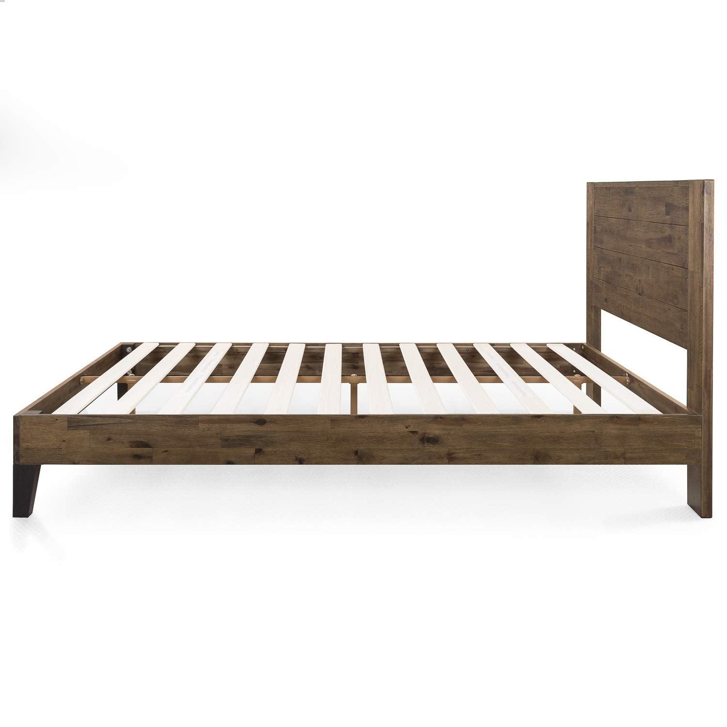 Zinus Tonja Wood Platform Bed Frame with Headboard, Mattress Foundation with Wooden Slat Support, No Box Spring Needed, Easy Assembly, Full