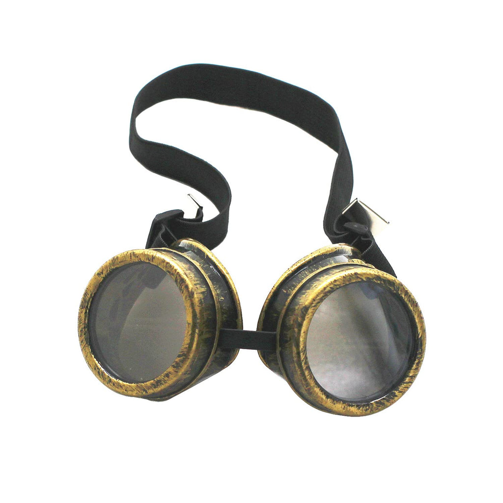 WEICHUAN Vintage Steampunk Goggles Mad Scientist Goggles Cosplay Punk Glasses for Adult, Women, Men Halloween Costume