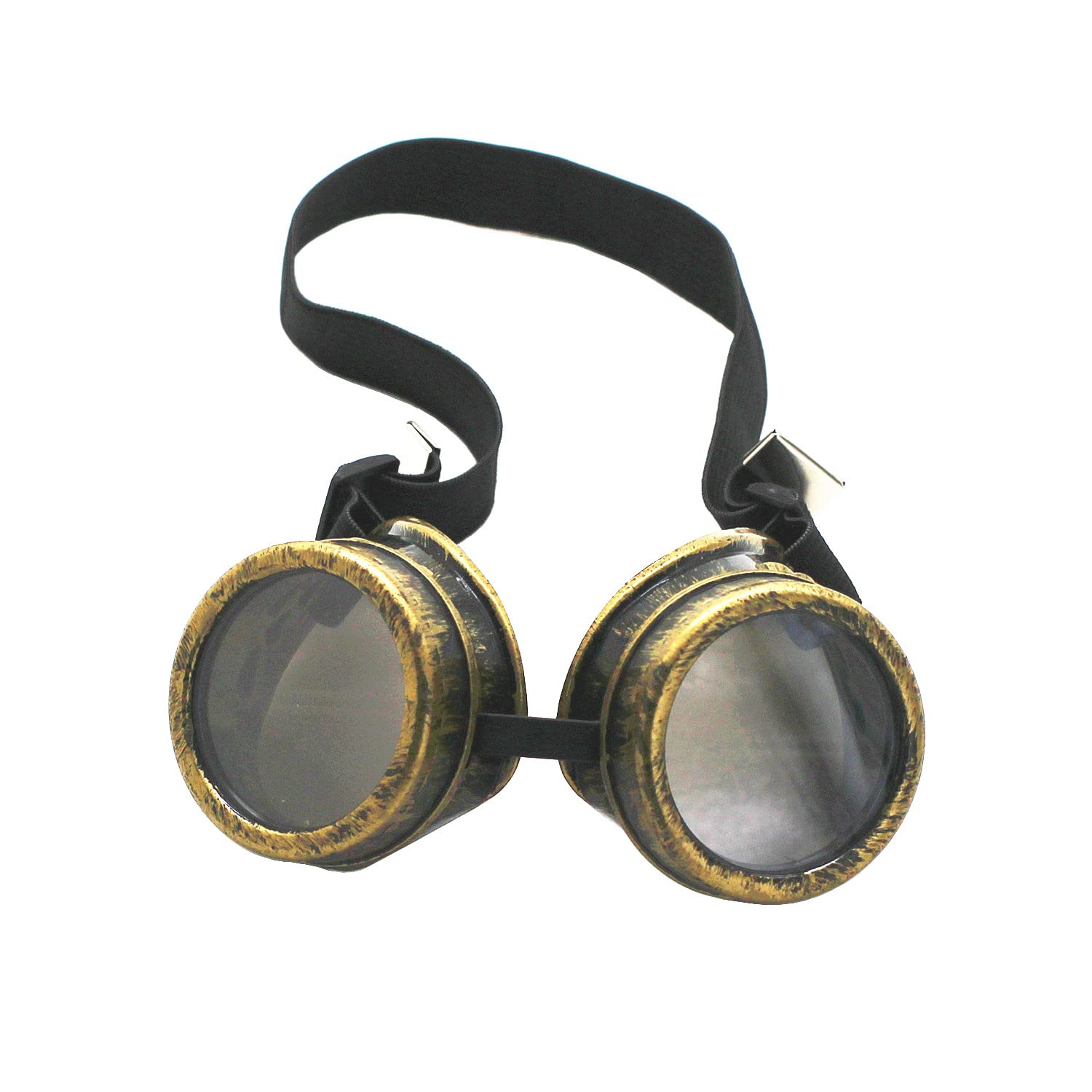 WEICHUAN Vintage Steampunk Goggles Mad Scientist Goggles Cosplay Punk Glasses for Adult, Women, Men Halloween Costume
