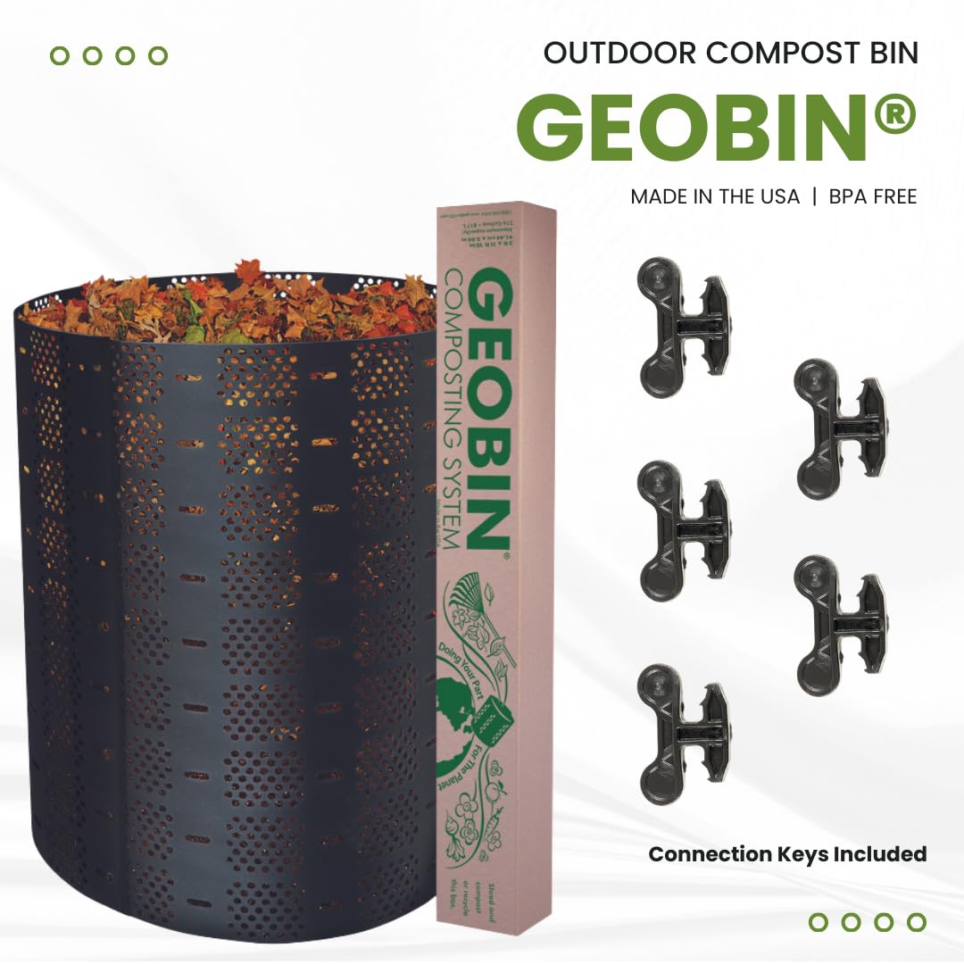 Geobin Compost Bin - 246 Gallon, Expandable, Easy Assembly, Made in the USA, Outdoor & Backyard Composter
