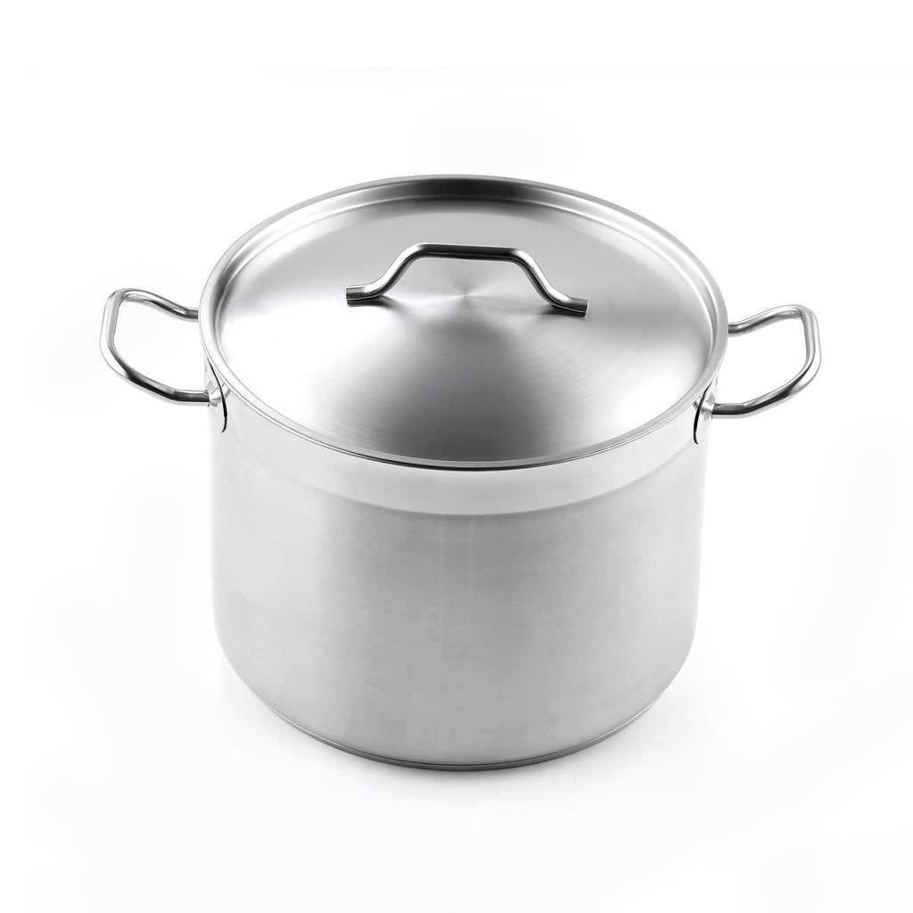 Cooks Standard Professional 6 Quart Stock Pot with Lid, Stainless Steel Dutch Oven Pot