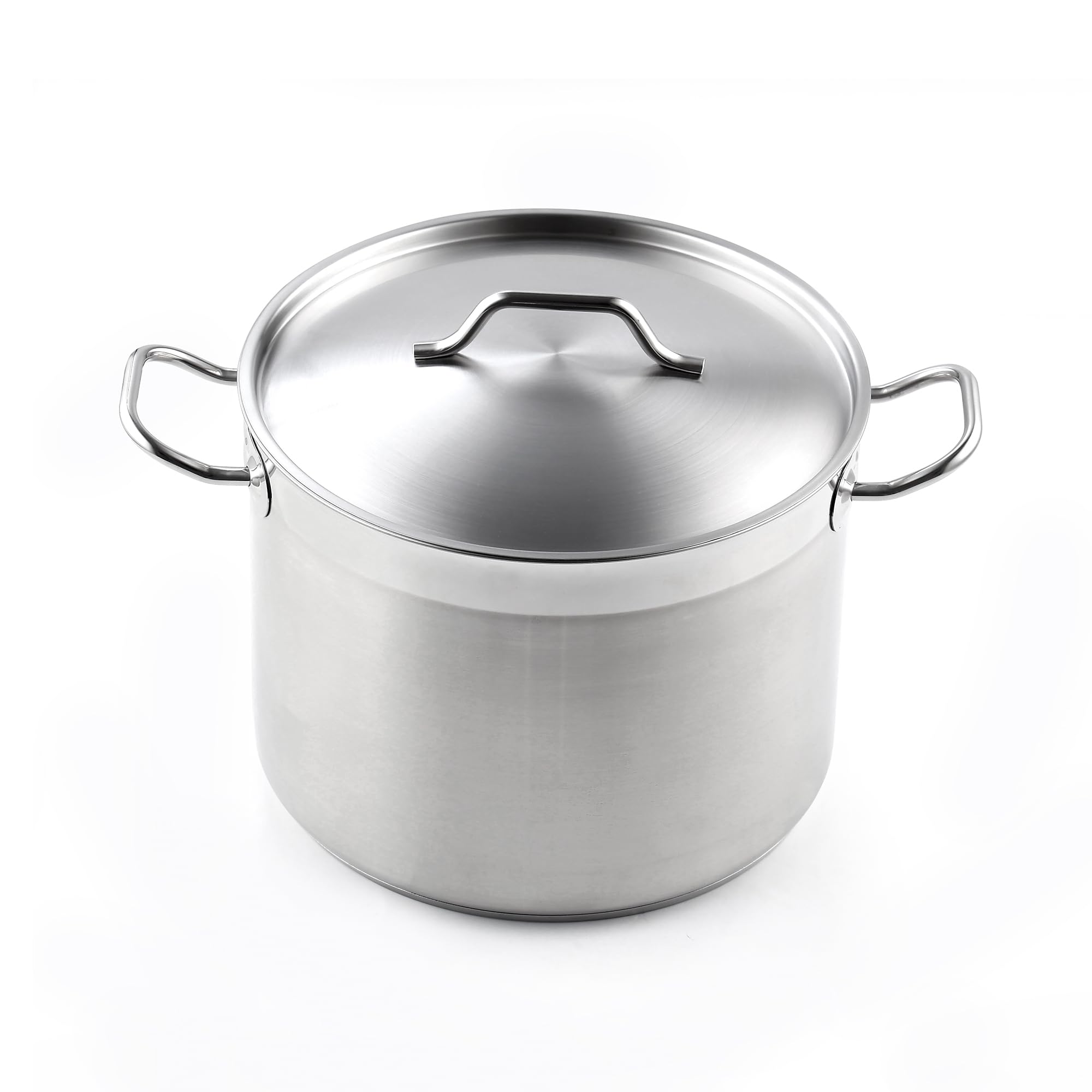 Cooks Standard Professional 6 Quart Stock Pot with Lid, Stainless Steel Dutch Oven Pot