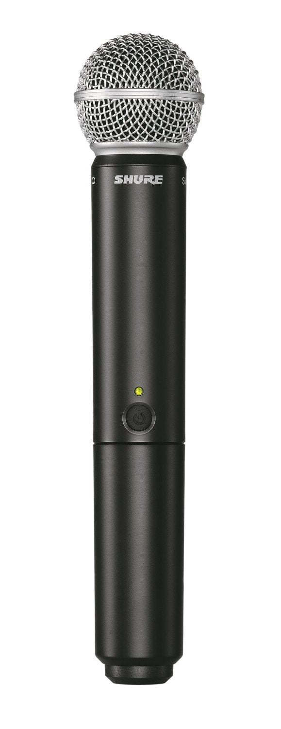 Shure BLX24/SM58 Wireless Microphone System - 14-Hour Battery Life, 300 ft Range, UHF | Includes SM58 Handheld Vocal Mic, Single Channel Receiver | H9 Band (BLX24/SM58-H9)
