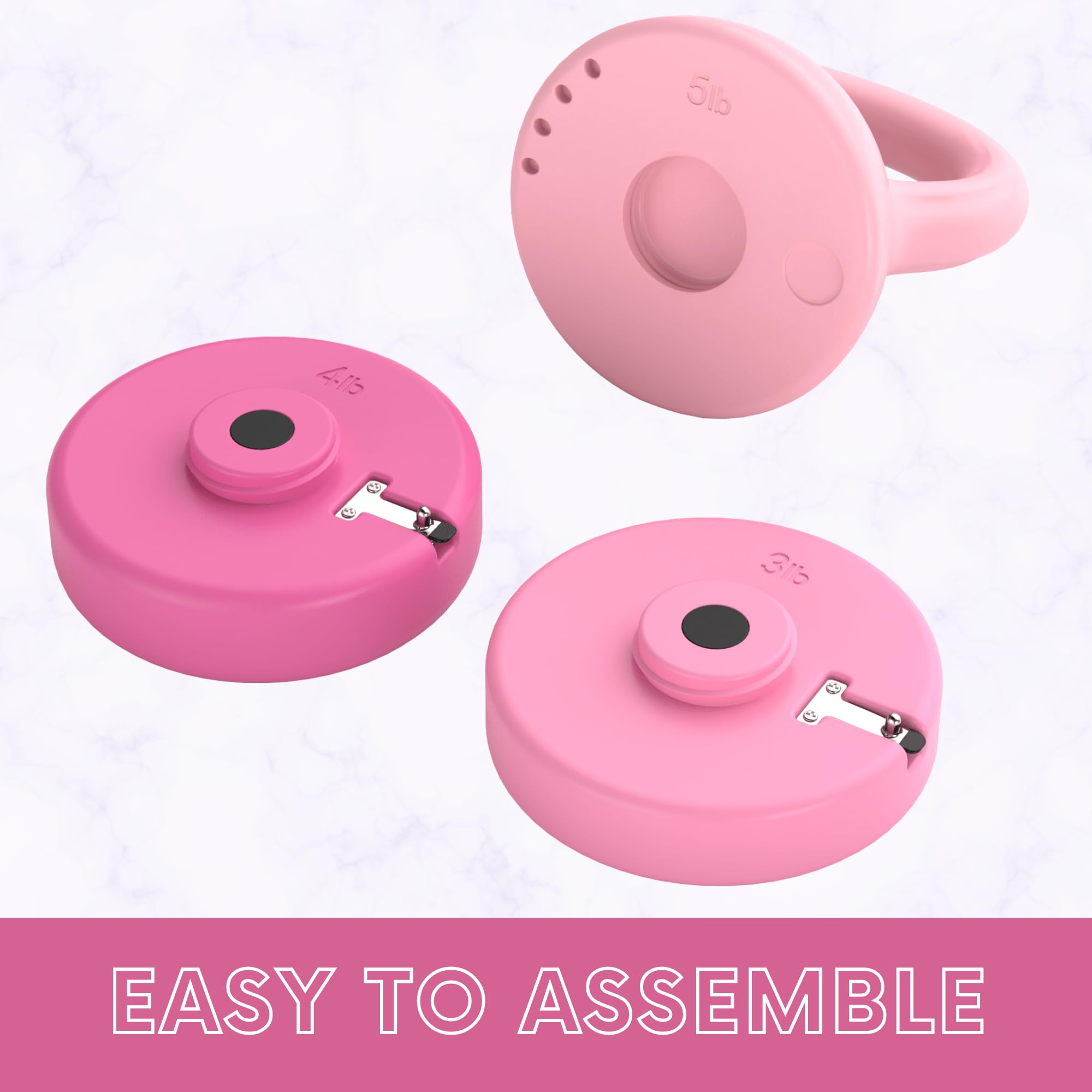 Polyfit Adjustable Kettlebell | 5 lb - 12 lb | Kettlebells Weights Set for Home Gym | Kettle Bell Sets for Women at Home