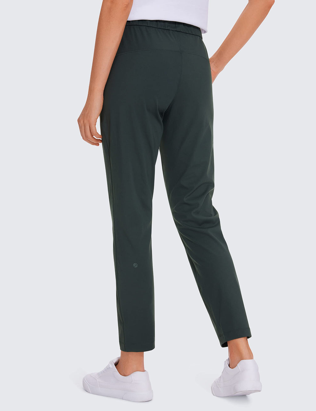 CRZ YOGA 4-Way Stretch Ankle Golf Pants for Women 27" - Casual Dress Work 7/8 Sweatpants with Pockets