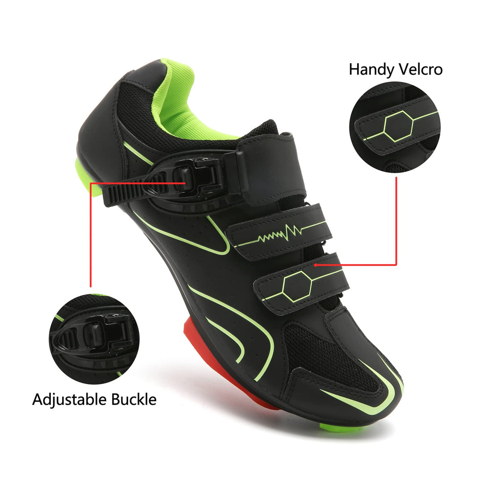 Mens Womens Cycling Shoes Compatible with Peloton Indoor Bicycle Pedals Clip in Road Bike Shoes Pre-Installed with Look Delta Cleats