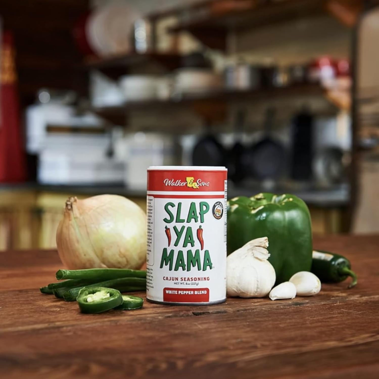 Slap Ya Mama Cajun Seasoning from Louisiana, Hot Blend, No MSG and Kosher, 8 Ounce Can