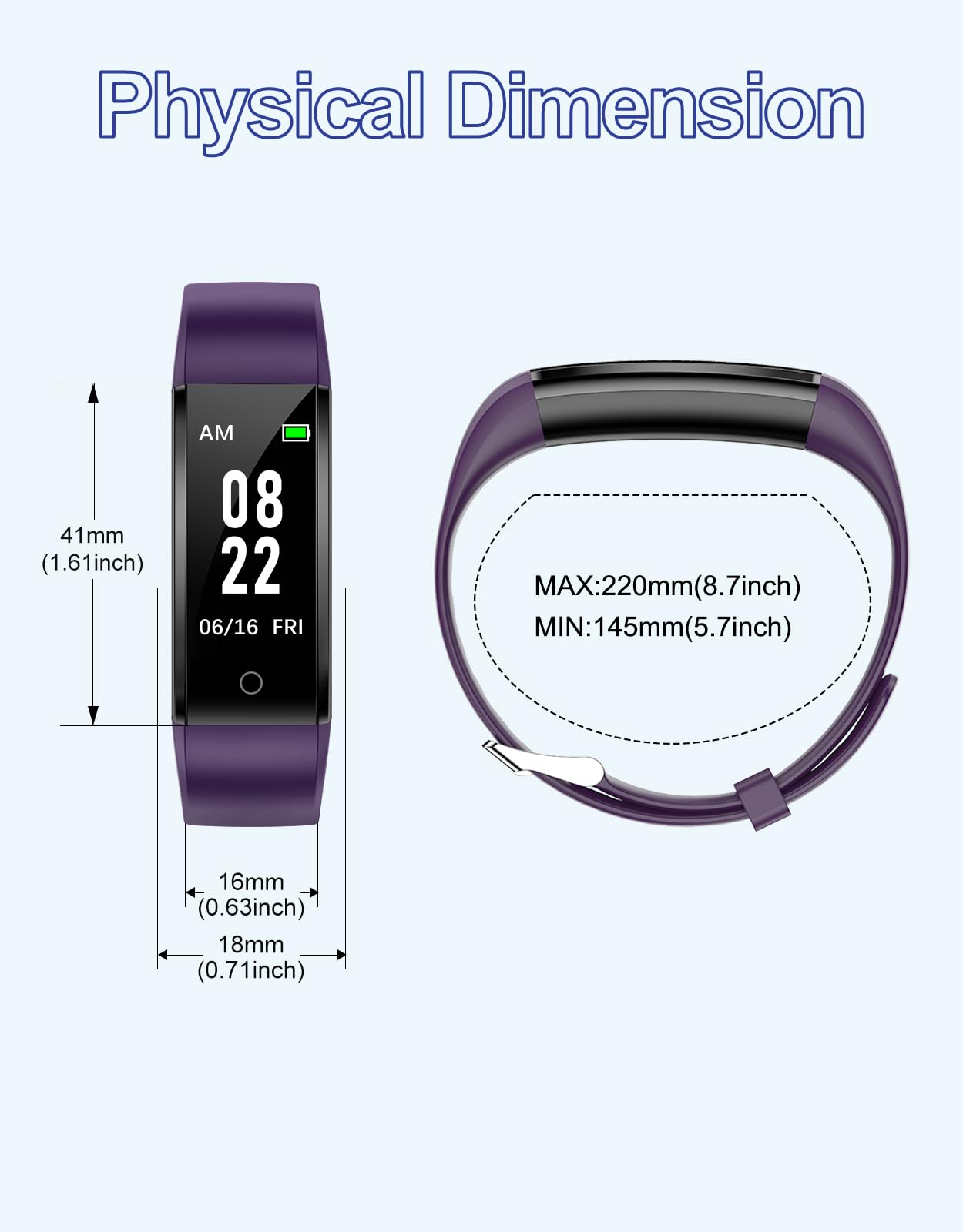 GRV Fitness Tracker Non Bluetooth Fitness Watch No App No Phone Required Waterproof Pedometer Watch with Steps Calories Counter Sleep Tracker for Men Women Parents