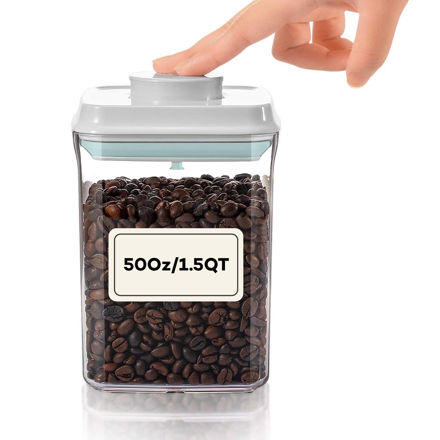 Bop Top Airtight Food Storage Containers with Lid 13.5 Cups / 108 oz | Kitchen Canister Sets | Air Tight Pantry Container | Pop Top Dry Food Storage Containers for Snacks, Sugar, Flour, Baking, Pasta