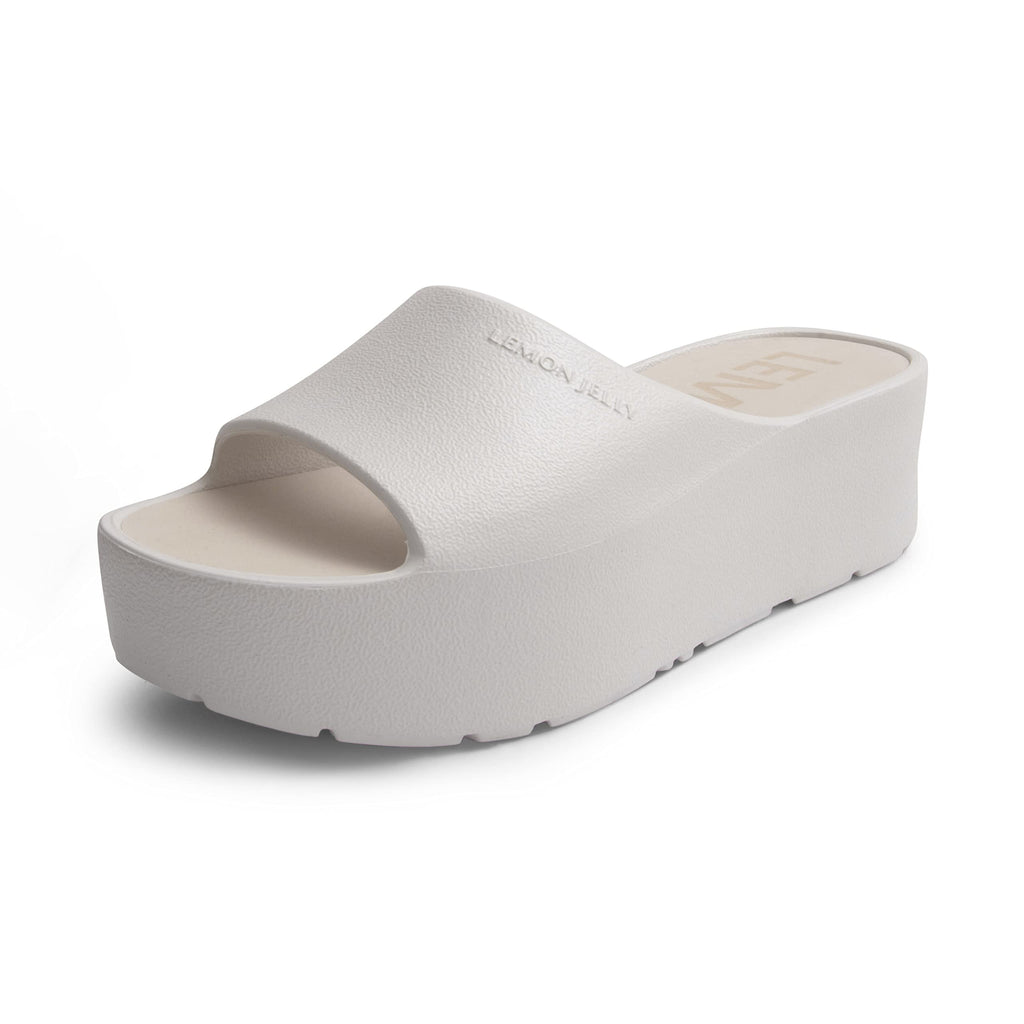 Lemon Jelly Women's Sunny Platform Sandals - Cute Water-Friendly Comfort Wedges for the Beach or Casual Wear - Super Lightweight Slip-On Flip Flops for Ladies