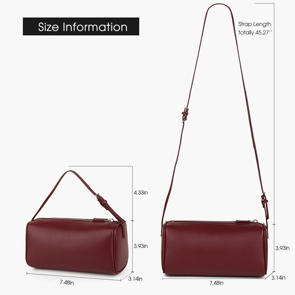 DONNAIN Premium Full-Grained Leather Crossbody Purses for Women, Hobo Bags for Women Crossbody with Adjustable Strap