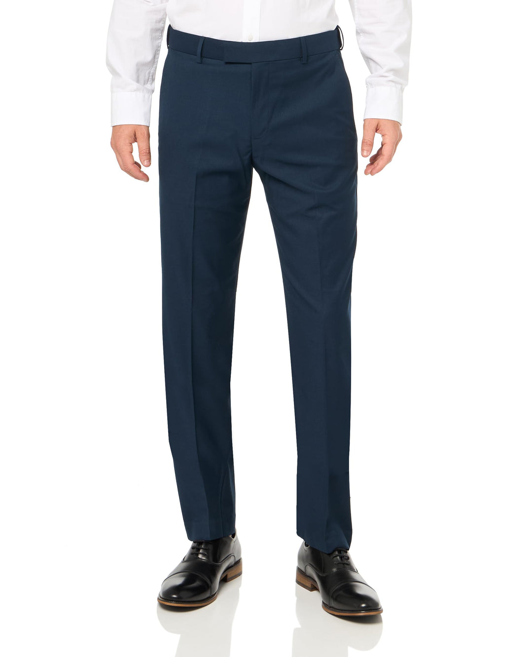 Savane Men's Performance Solid Non-iron Dress Pants With Expandable Waistband, 29"/30"/32" Inseams, Stretch Gabardine Fabric