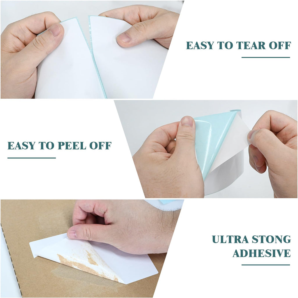 L LIKED 150 PCS 4"x6" Thermal Shipping Labels, White Perforated & Strong Adhesive Direct Thermal Labels (1 Roll), for Postage, Mailing & Shipping