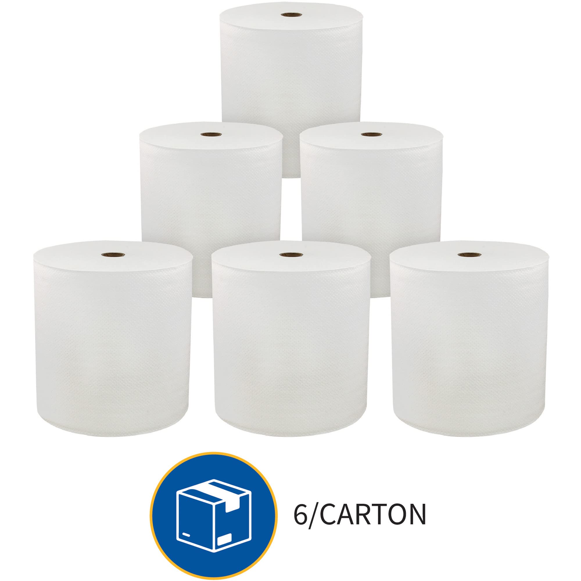Genuine Joe GJO22600 Embossed Hardwound Roll Towels (Pack of 6)