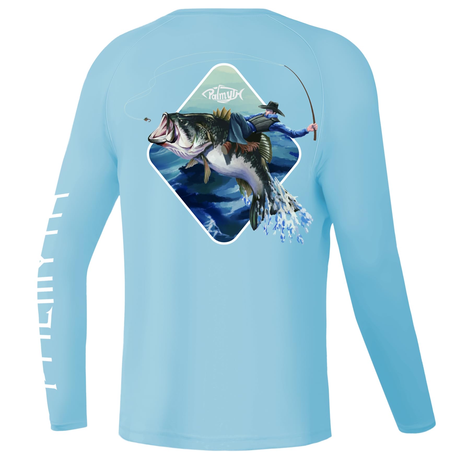 Palmyth Boys Fishing Shirt Youth Long Sleeve T-Shirt UPF 50+ Sun Protection