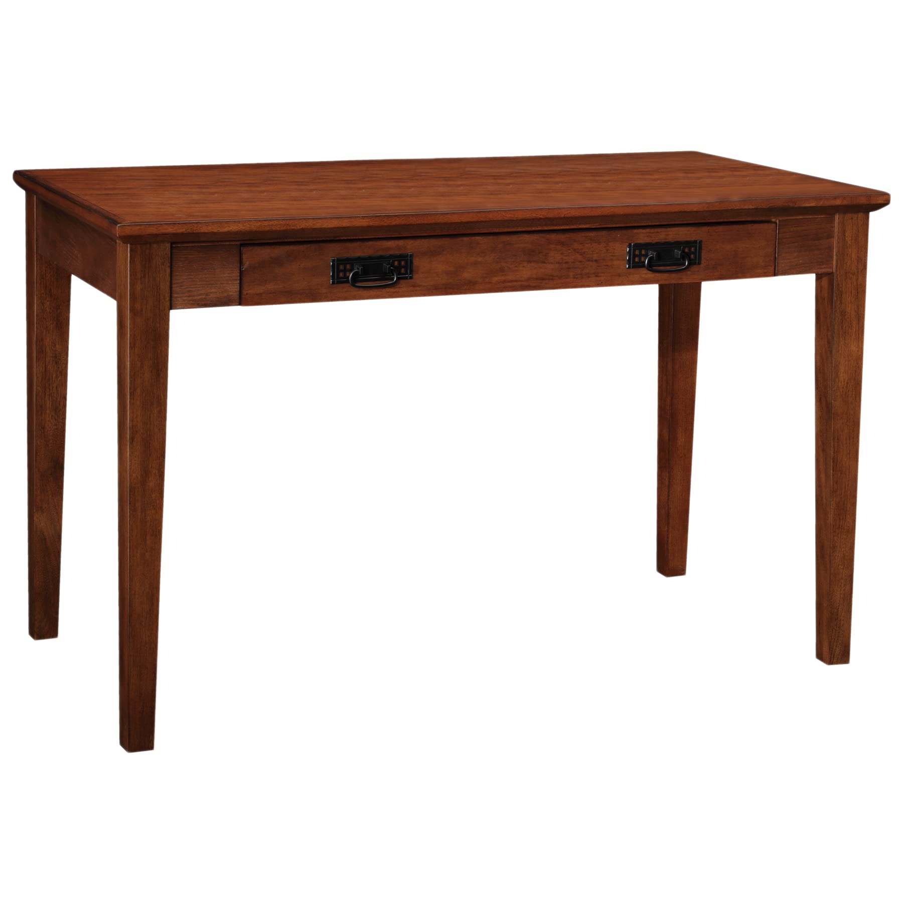 Leick Home Cottage White Turned leg Laptop Desk with Center Drawer, White