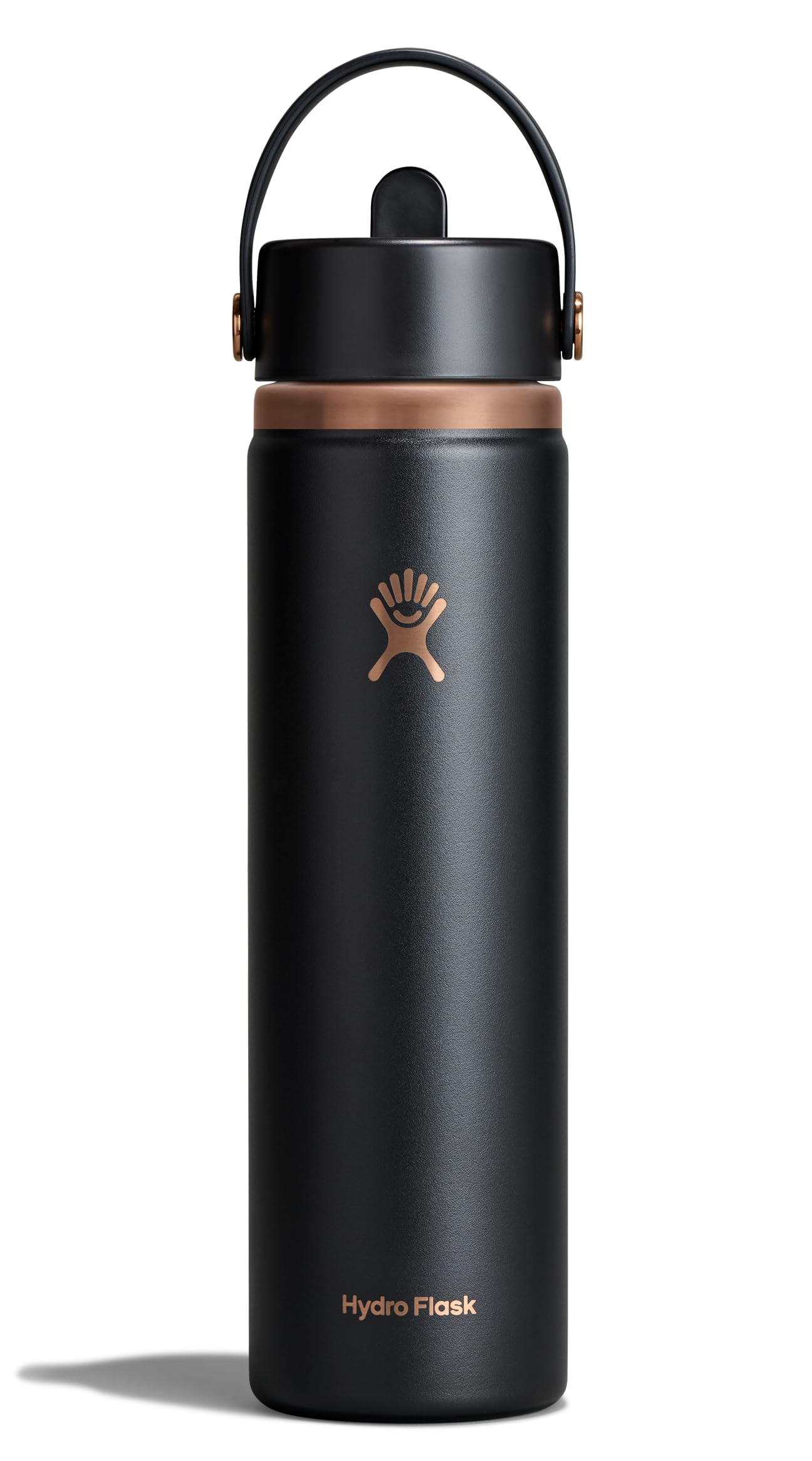 Hydro Flask Water Bottle - Insulated Stainless Steel - Wide Straw Lid, Non Spill, Leakproof in 24 Oz Forest Green Arc