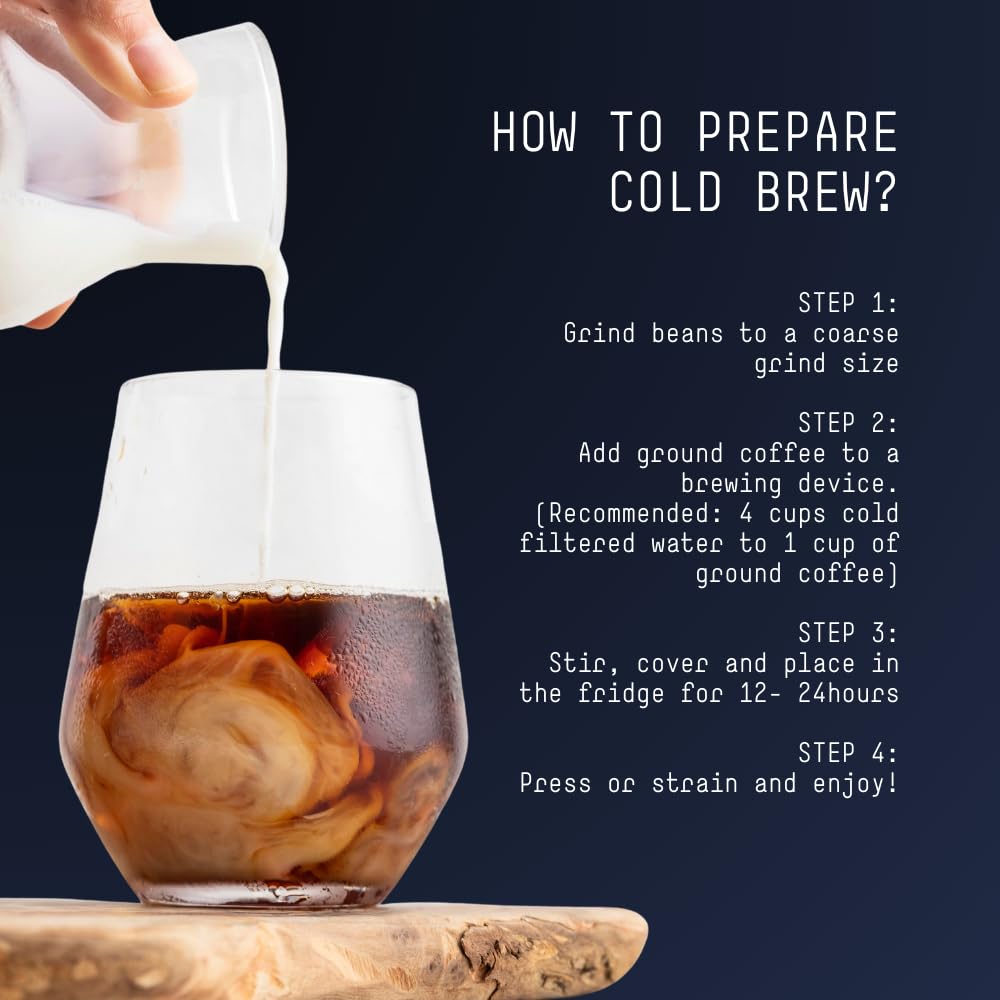 Stone Street Cold Brew Coffee, Low Acid, 100% Arabica, Gourmet Coffee - Breakfast Blend, Medium Roast, Coarse Ground, 2 LB