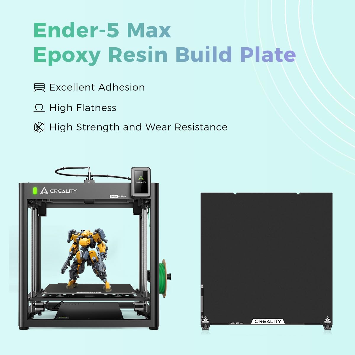 Creality Ender 3 V4 Build Plate, Original PEI Printing Plate Kit 225*250mm, Flexible Spring Steel Magnetic Platform Plate, Easy Print Removal, Heat Resistant For Creality Ender 3 V4 Combo 3D Printer