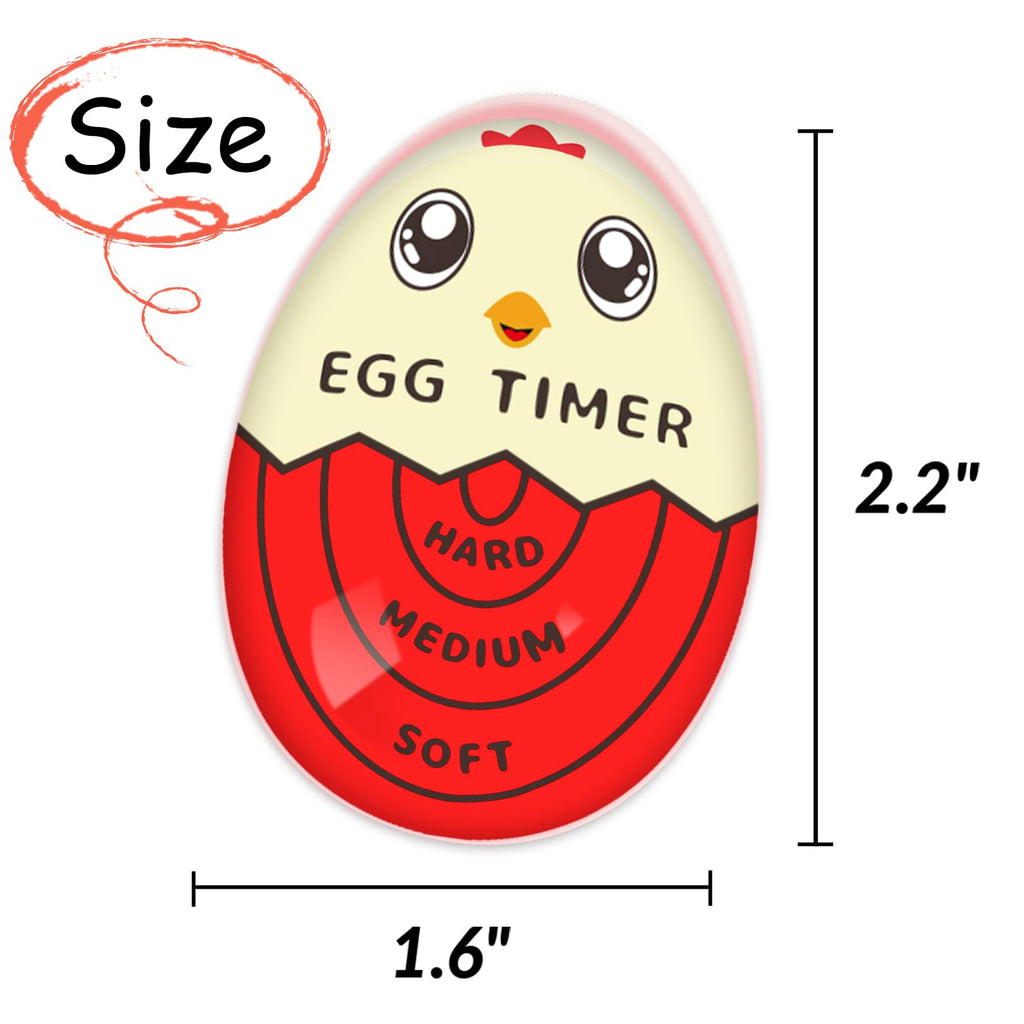 Lasubst Egg Timer for Boiling Eggs that Changes Color When Done, Blue