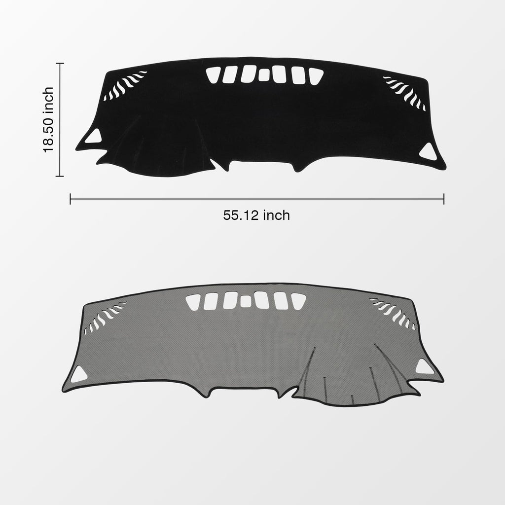 KUST Black Dash Cover for Ford Ranger 1995-2011/Ford Explorer 1995-2001/Mazda B2300 B2500 B3000 B4000 1995-2008/Mercury Mountaineer 1997-2001 Polyester Dashboard Cover Accessories for Ranger