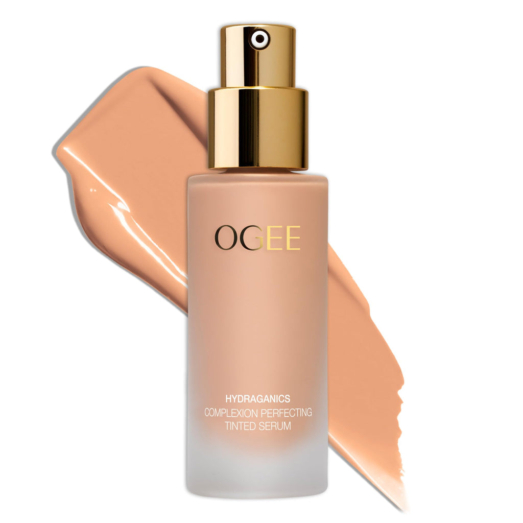 Ogee Complexion Perfecting Liquid Foundation - Lightweight Tinted Moisturizer For Face (Acacia 12.25C - Deep, Red Undertones) - with Vitamin C & Jojoba Oil - Certified Organic & Made in USA