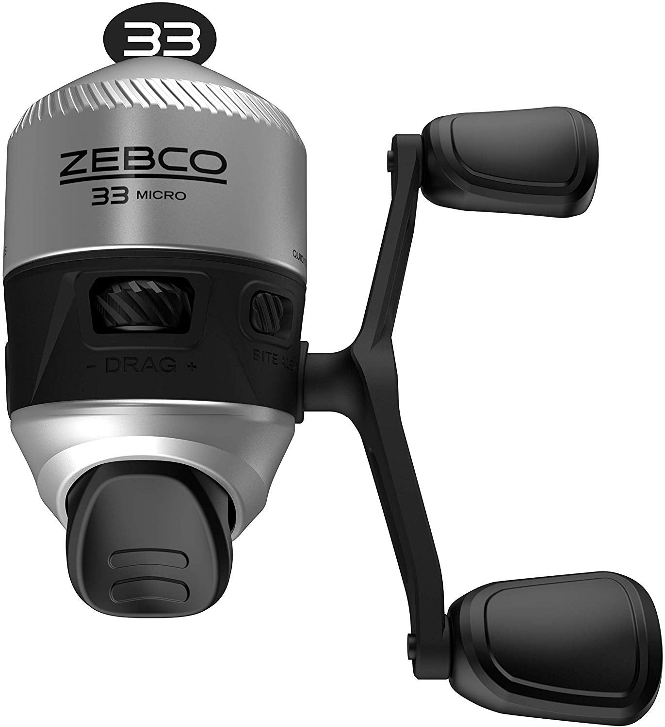 Zebco 33 Spincast Fishing Reel, Changeable Right or Left-Hand Retrieve, Built-in Bite Alert, All-Metal Gears, Pre-Spooled with Zebco Cajun Line