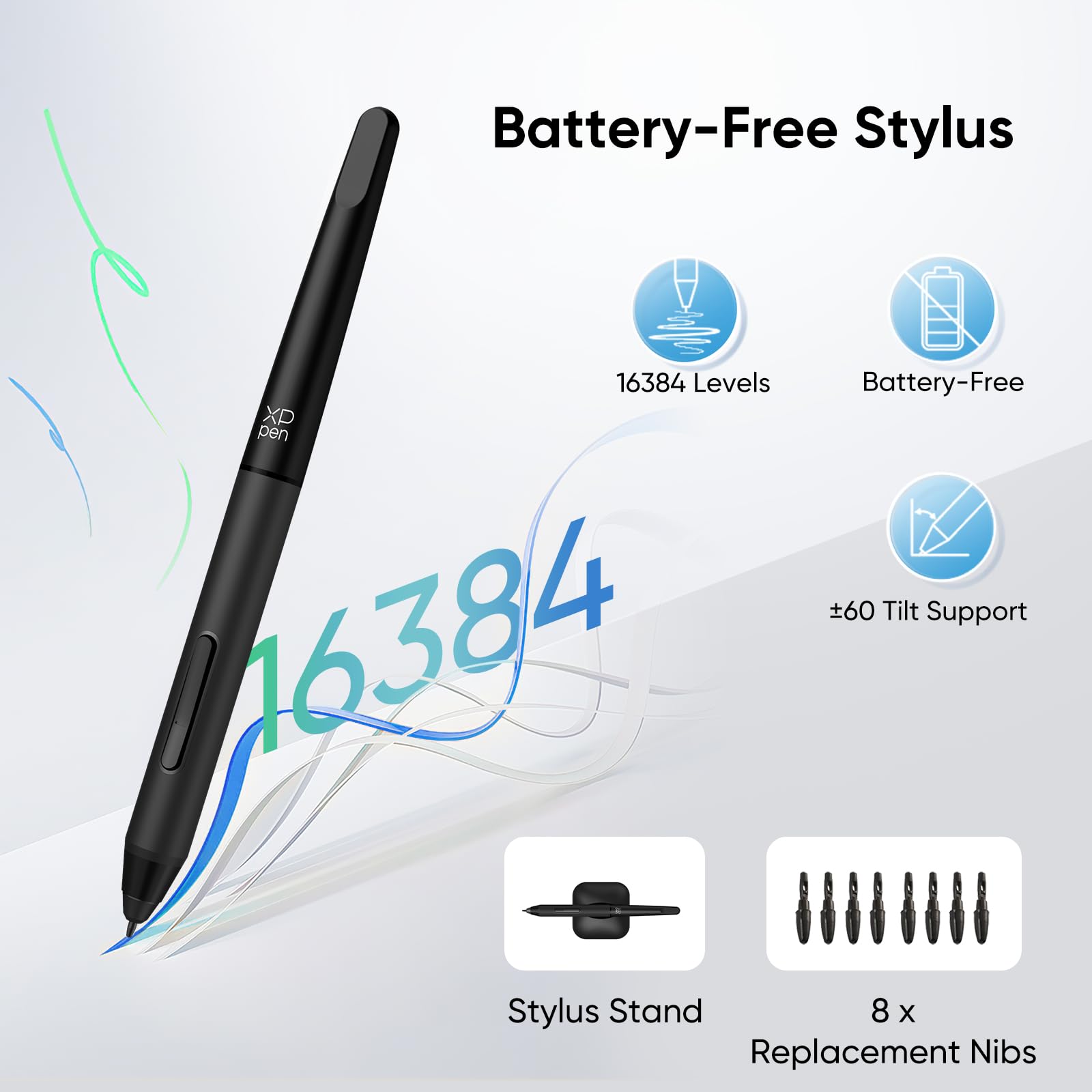 XPPen Updated Deco 01 V3 Drawing Tablet, 16384 Pressure Sensitivity, 8 Custom Shortcuts, 220 Report Rate for OSU Drawing Pad, Remote Teaching & Animation, Compatible with Android, Windows, macOS