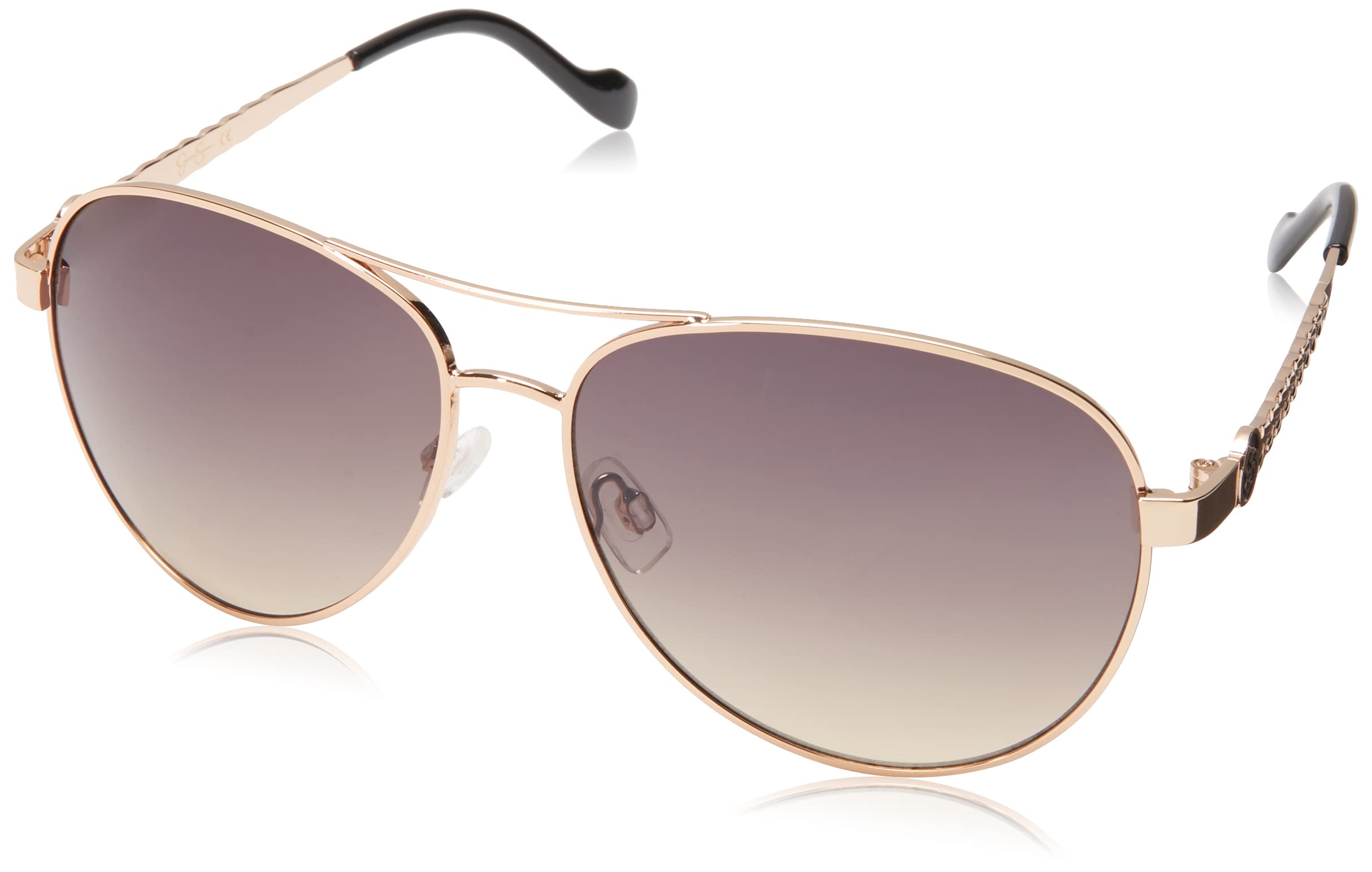 Jessica Simpson Women's Classic, Elegant, and Metal Aviator Pilot Sunglasses UV400 Protection
