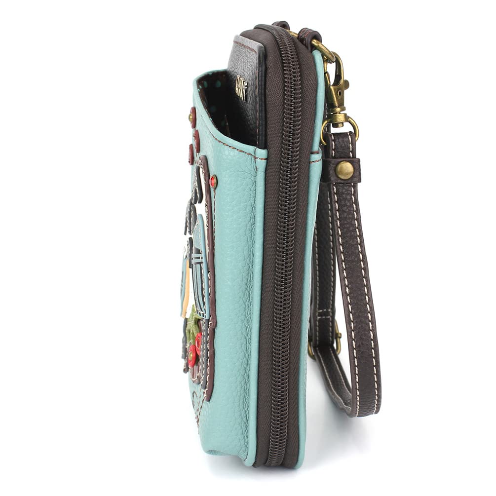 CHALA Wallet Crossbody Cell Phone Purse - Women Faux Leather Multicolor Handbag with Adjustable Strap