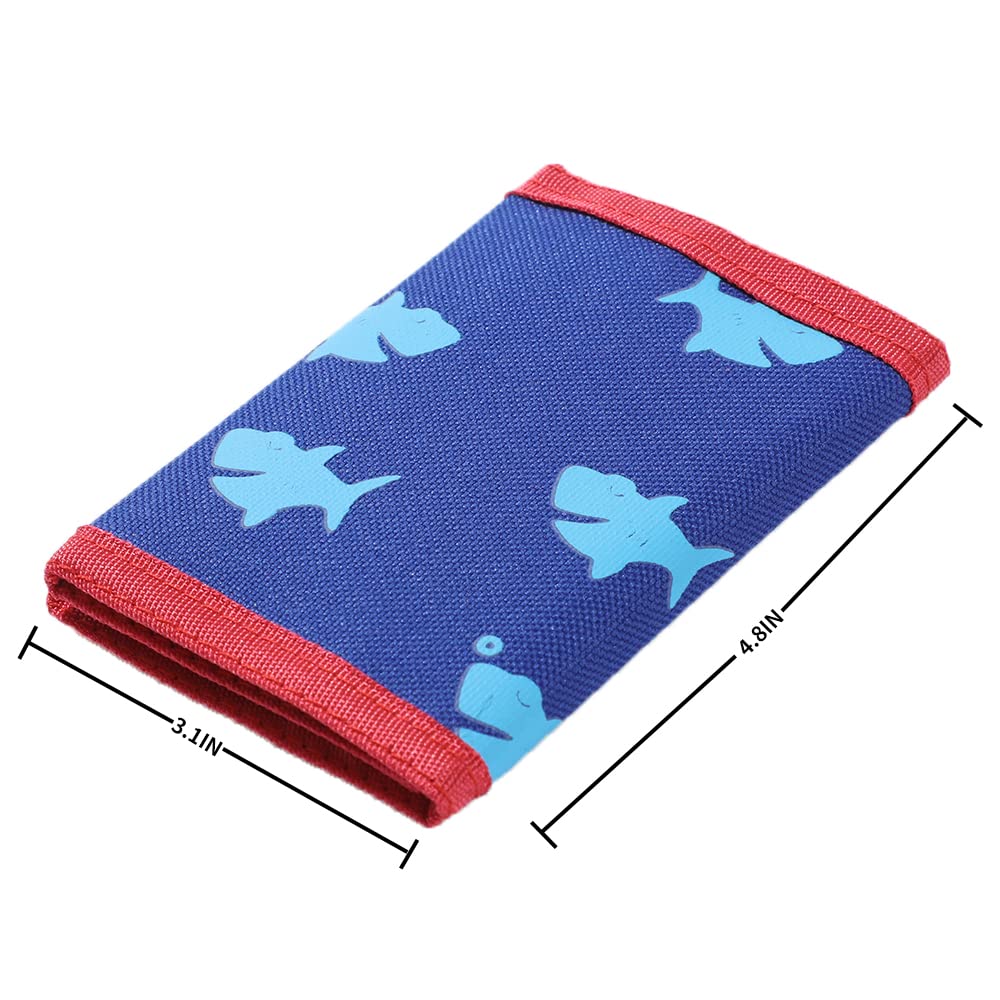 Leyeve wallet,Teen Wallet with Coin Pocket,Kids Wallets for Girls,RFID Trifold Canvas Outdoor lovely cartoon Wallet for Kids-Wallet with Magic Sticker - Alpaca