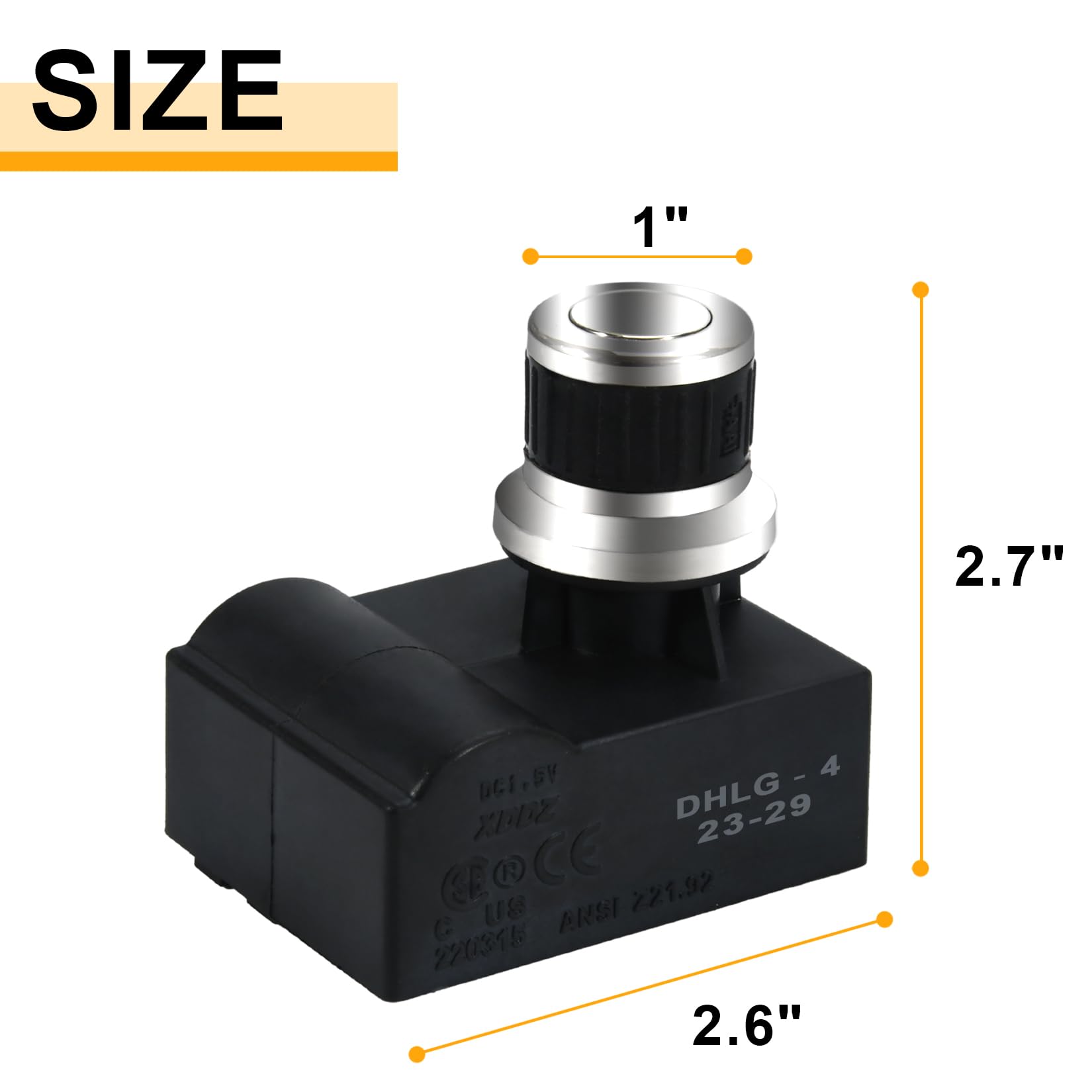 GasSaf Spark Generator 1 Outlet Push Button Electronic Igniter Ignitor Gas Grill Replacement for Broil King, Broil-Mate, Sterling, Jackson, Napoleon, Silver Chef, BBQ Pro, BBQ Tek and Others