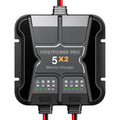 Marine Battery Charger 5X1: 1-Bank, 5A Onboard Battery Charger - 5A Per Bank, 12V Waterproof Boat Batter Charger for SLA/AGM, Lithium, Calcium - Charged 24/7
