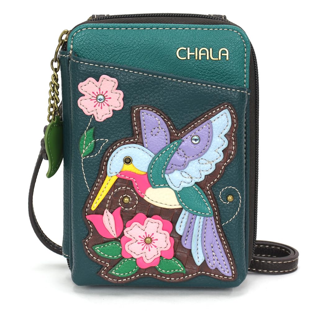 CHALA Wallet Crossbody Cell Phone Purse - Women Faux Leather Multicolor Handbag with Adjustable Strap