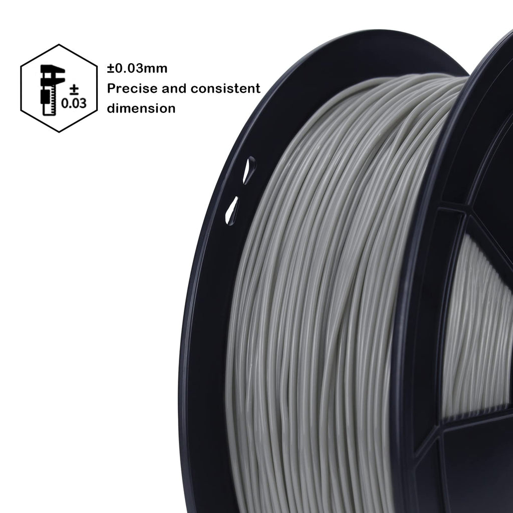ZIRO TPU Filament 1.75mm 3D Printer Filament, Shore 95A Hardness TPU, Flexible Soft Material, 0.8KG/1.8lbs Spool, Fit Most FDM 3D Printers, Black