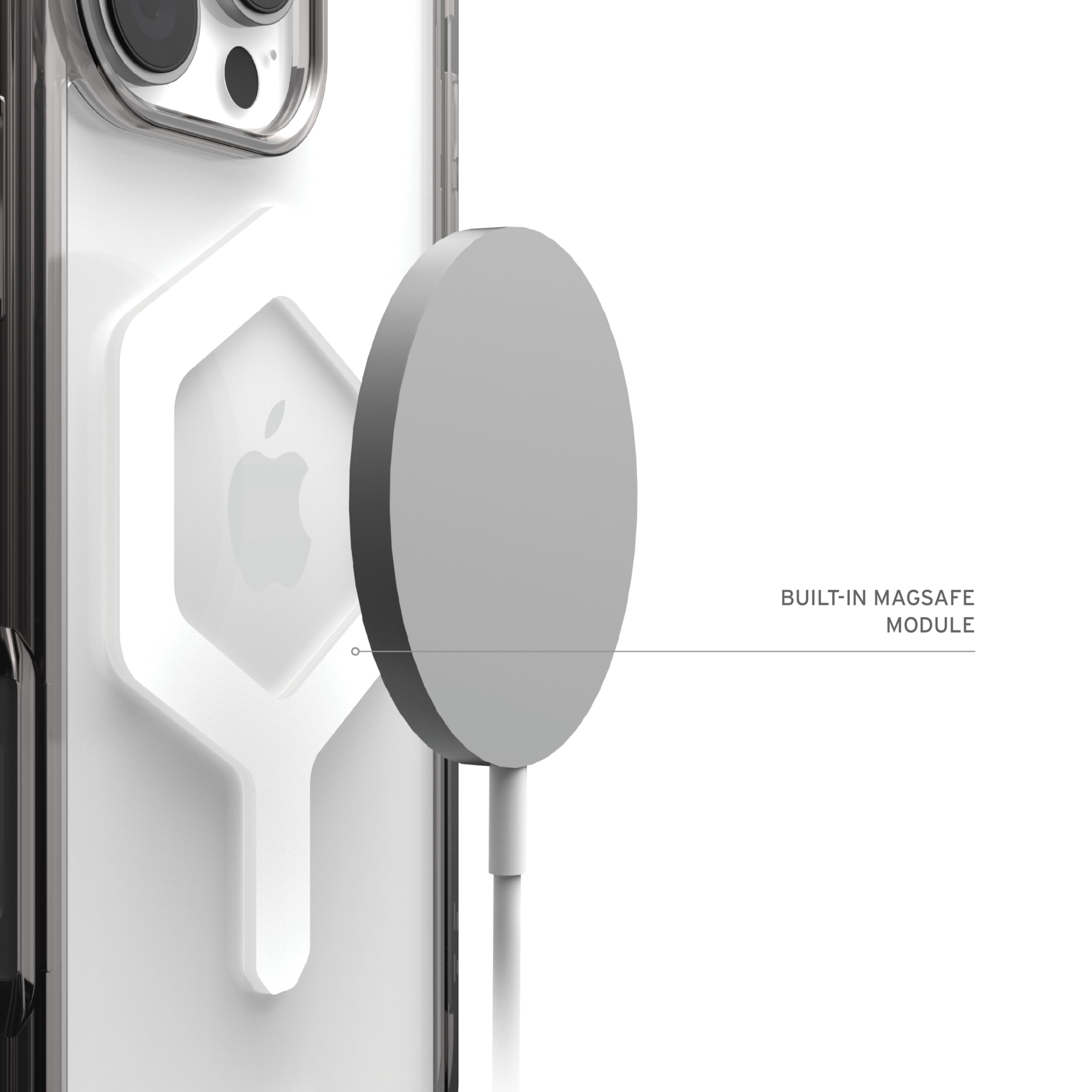 URBAN ARMOR GEAR UAG Designed for iPhone 16 Pro Max Case 6.9" Plasma XTE - Compatible with MagSafe Charging & Kickstand Rugged Shockproof Anti-Slip Military Grade Protective Cover, Black/Clear
