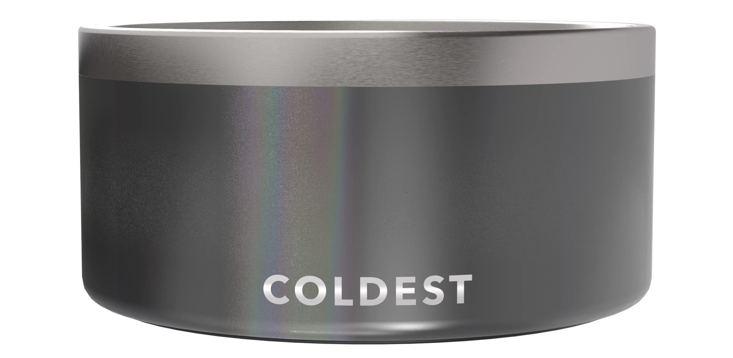 Coldest Dog Bowl - Anti Rust Metal, Non Slip, 3 Layers Insulated Stainless Steel Dog Bowls - Spill Proof & Heavy Duty - Water Bowl for Dogs, Cats & Pets, Dish Washer Safe (21 oz, Mars Red Glitter)
