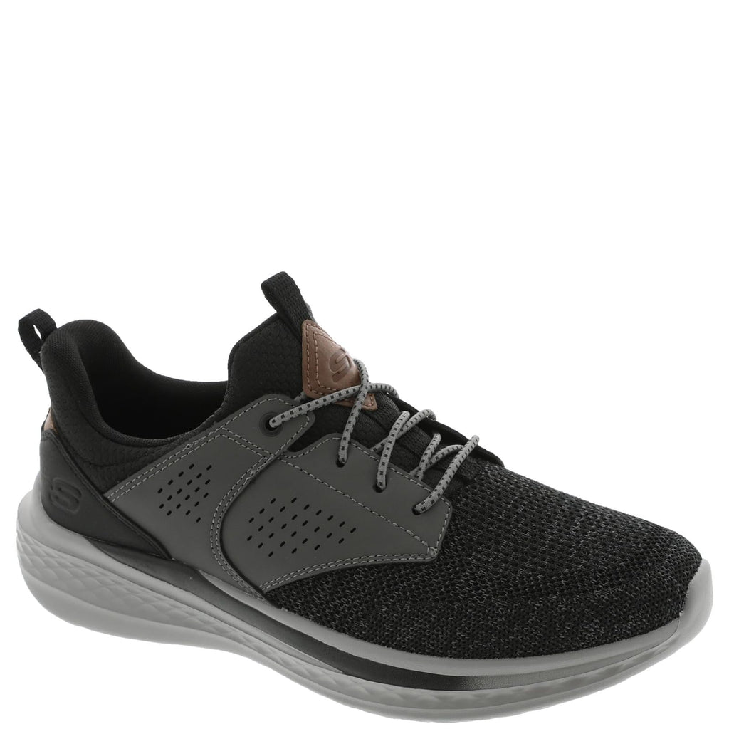 Skechers Men's Streetwear Slade - Breyer Knitted Mesh Bungee Lace W/Quarter Cage Slip On