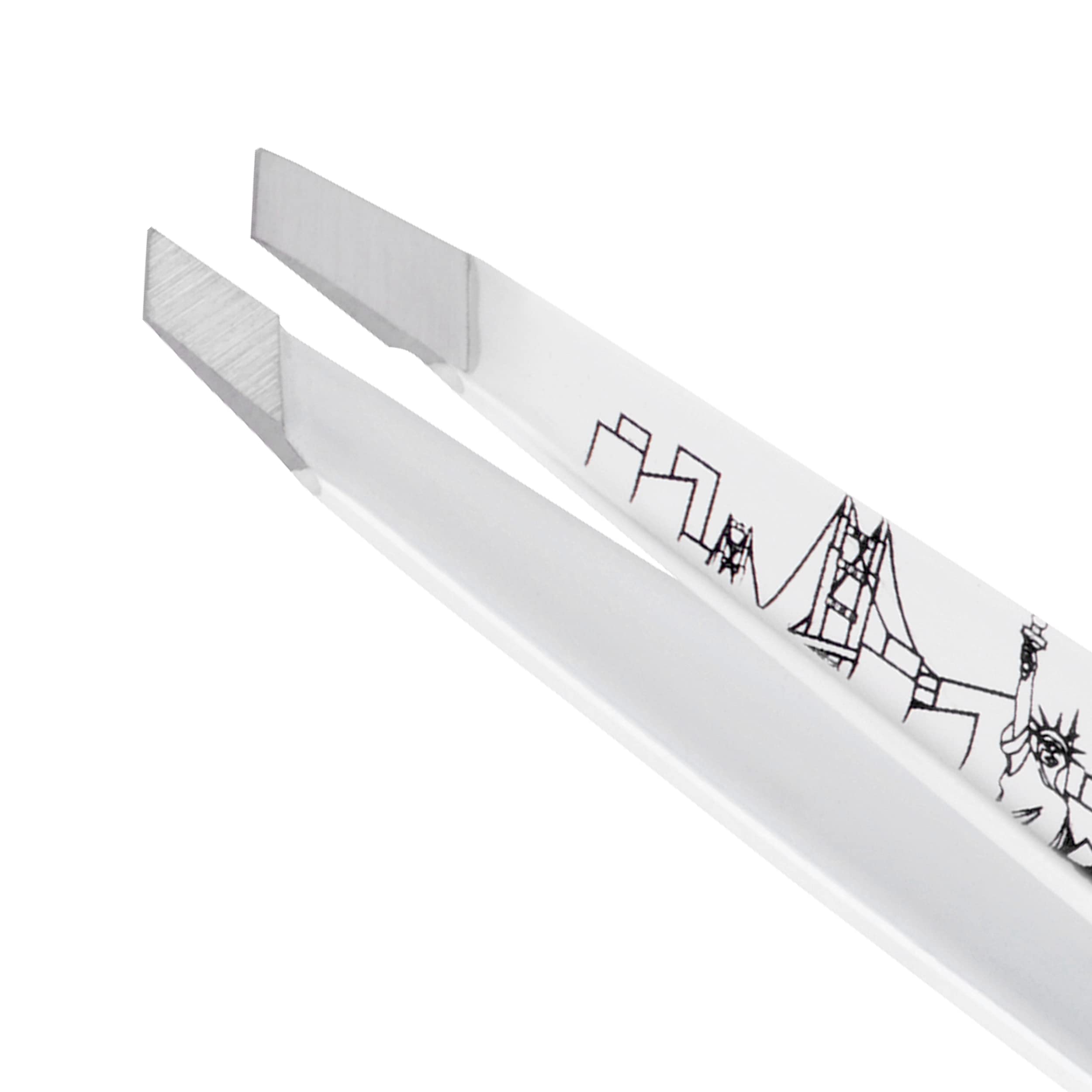 Tweezerman Exclusive 40th Birthday Slant Tweezer - Hair Removal Tweezers, Stainless Steel