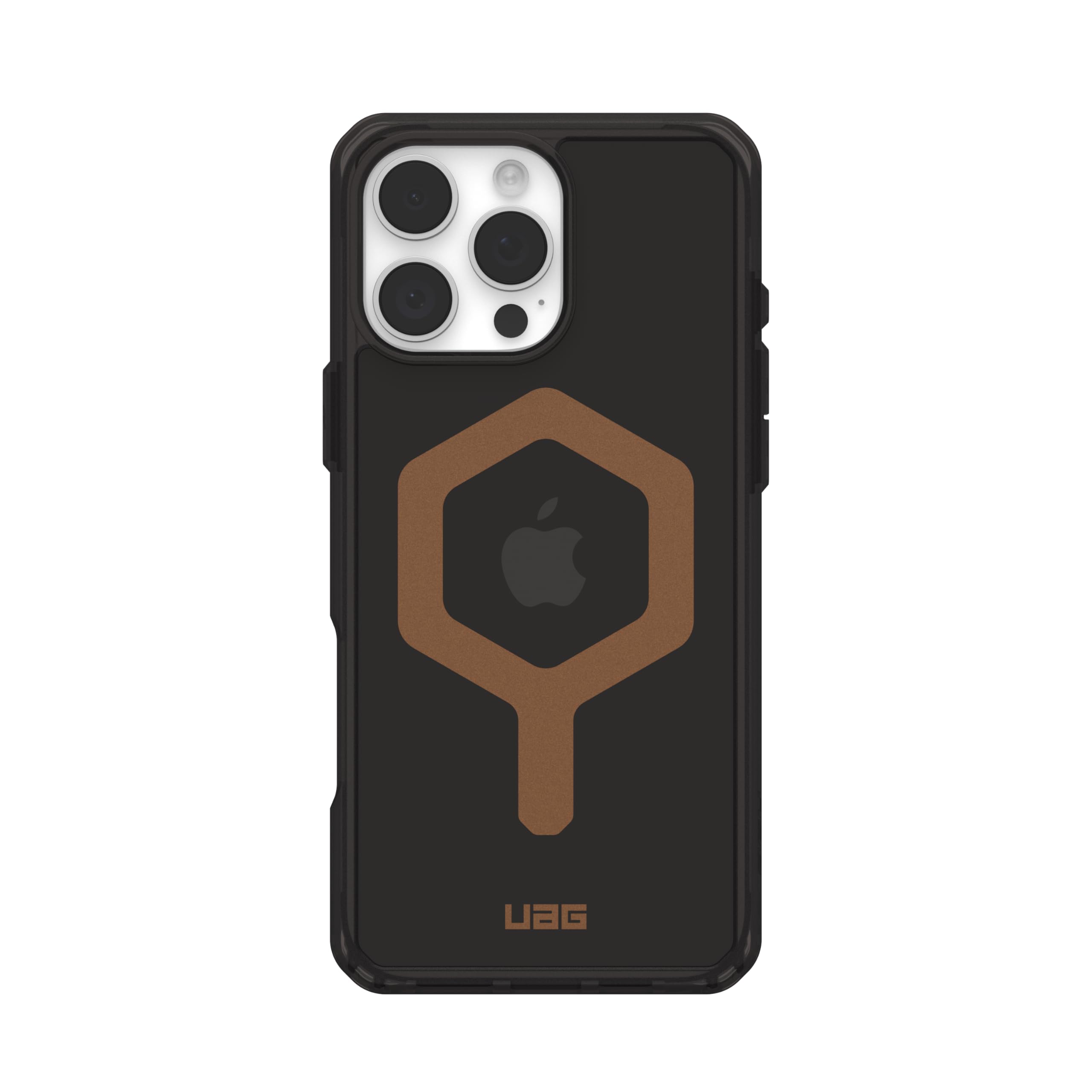 URBAN ARMOR GEAR UAG Designed for iPhone 16 Pro Max Case 6.9" Plasma XTE - Compatible with MagSafe Charging & Kickstand Rugged Shockproof Anti-Slip Military Grade Protective Cover, Black/Clear