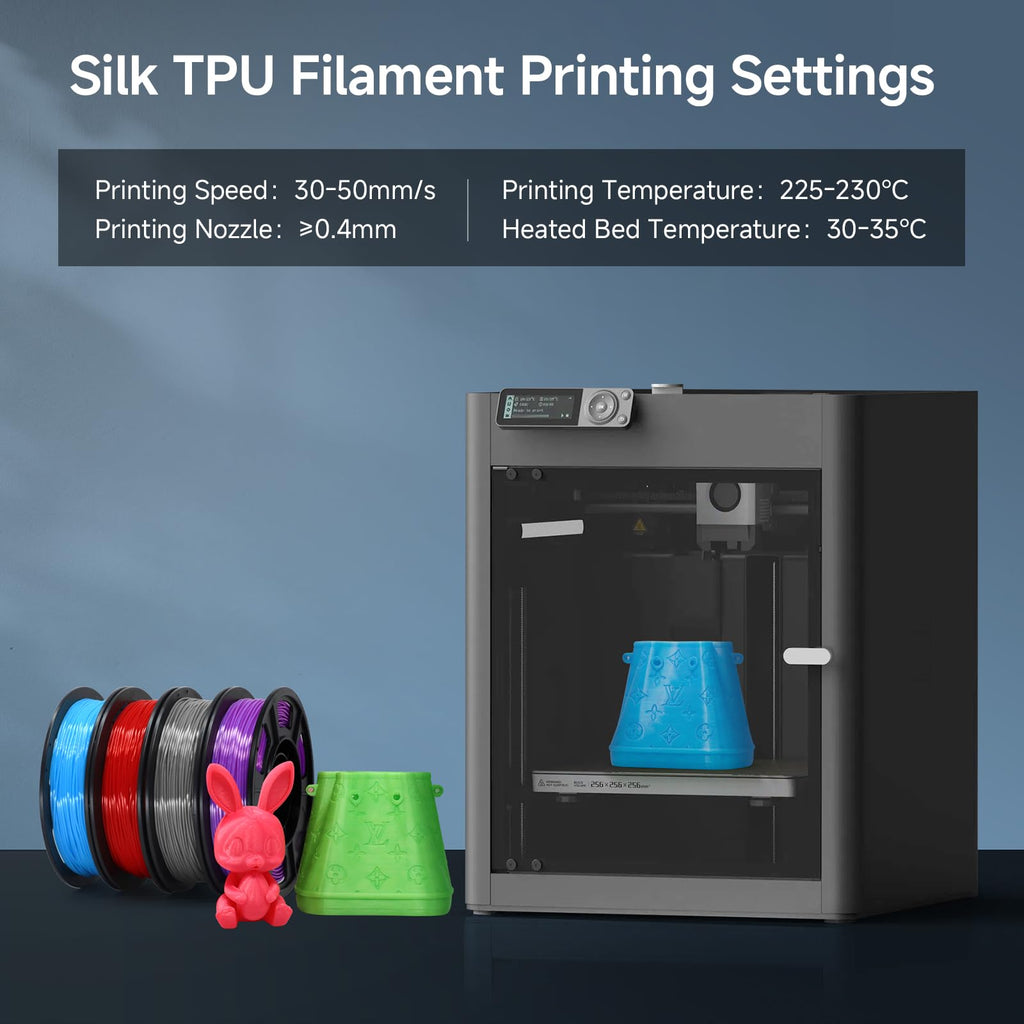 RepRapper PLA Filament, Multicolor Glitter Sample Pack, Shiny Galaxy Silk PLA1.75MM for 3D Printer, Glow in The Dark Sparkle Laser Series 3D Printer Filament, 250g*4